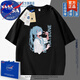 НАСА Об аниме-брендовом футболке Hatsune Miku Loose INS Пары с короткими рукавами милый универсальный хлопок для мужчин и женщин White-N1506-Hatine Miku 3XL (подлинное высокое качество)