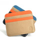 Kadisu Card Bag Bank Card Head Layer Cowhide Women's Contrast Color Card Bag Coupon Wallet Thin Card Jacket Driver's License Bag Bus Card Case Youthful Colorful Style (Top Layer Lili Pattern Cowhide)