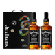 杰克丹尼（Jack Daniels）美国田纳西州 威士忌 40度 黑标蛇年礼盒装 500ml *2 瓶 节日送礼
