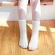 Cuchas blancas blancas de niño y niña de rata de seis dedos de la primavera negra y otoño de color sólido niñas de otoño e invierno tubo medio de algodón 9922 (blanco) 5 pares recomendados para 7-8 años (marcas de calcetines 9-12/10-15 años)