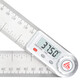 Three-quantity 90-degree measuring instrument multi-function digital display angle ruler universal energy angle ruler protractor woodworking high precision JDC06 0-300mm (stainless steel ruler body)