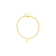 Fat Donglai's same style 18K gold crushed ice bracelet four-leaf clover bounce bracelet does not fade double layer exquisite crushed gold four-leaf clover bounce bracelet