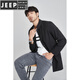 Jeep Spirit2023 Frühlings- und Sommer -Trendmantel für Männer modische Farbe Einfache Revers Jacke grau 4xl