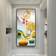 Mo painted Lulin modern simple entrance decoration painting opposite the door mural painting at the end of the corridor hanging paintings light luxury elk aisle entrance door painting 9-Home and Fugui 12149 Porcelain diamond inlaid 70*140 cool black