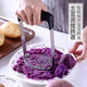 Mashed potato mold masher stainless steel large masher for sweet potato yam baby food masher large potato knife wave cutting small handle potato press (7.9cm)