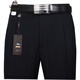 Classic Car Free Iron Lose gerader Geschäft mit mittleren Alters mit hoher Hose für Männer im Frühling, Herbst und Winter Dicke professionelle Anzughose Doppelte Plisel Pure Black 757 [Frühling, Herbst und Winter] Dicke 34 (Taillenumfang 2 Fuß 7)