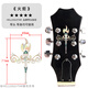 Huandi Folk Guitar Ukulele Guitarra eléctrica Auriculares y cajas Código de piano Pegatinas Decoración personalizada Internet Celebridades Panel de guitarra Torcha