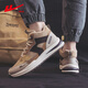 Huili men's shoes for men's summer two cotton shoes for men's plus velvet thickened warm shoes 2025 new high-top sports dad shoes for men's khaki plus velvet 41 (255mm)