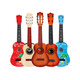 Ukulele beginner children's guitar toys to play piano for boys and girls musical instruments baby four-string rubber wire 57CM five blessings (send strap + tutorial)
