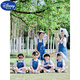 
Disney (Disney) June 1st Boys and Girls Denim Strap Shorts Set Summer Kindergarten Graduation Class Clothing Children's Chorus Performance Clothing Set 120cm