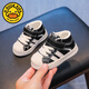 G.DUCKKIDS baby shoes winter soft sole toddler shoes 01-2 years old girls baby cotton shoes men plus velvet thickened warm shoes plus velvet beige inner length 12.5cm size 17