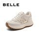 Серия Belle Runway Series Forrest Gump Shoes Женская торговая торговля такого же спорта и повседневной обуви 3E829CM4 Абрикосовый цвет 34 (220 мм)