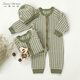 Shining Moment baby jumpsuit, spring and autumn sweater, knitted jumpsuit, outdoor wear, long-sleeved romper, Language of Love hooded knitted jumpsuit 66cm