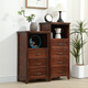 Yu's forest wood all solid wood chest of drawers, installation free, new storage cabinet, solid wood side cabinet, living room, multi-layered American storage cabinet, all solid wood, ivory white, 4 drawers, door-to-door delivery