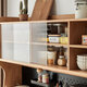 Lin's Home Dining Side Gabinete Nordic Log Gabinete de pared Gabinete de vinos Gabinete de té Cofre de gabinete Sala de estar Gabinete de almacenamiento OU6T