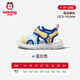 Babudou zapatos para niños pequeños de verano Mesh Mesh Caterpillar Zapatos funcionales para niñas zapatos para niños azules y blancos 22