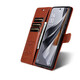AZNS vivoX200手机壳翻盖vivo X200Pro 5G皮套防摔保护V2415A前后全包软壳侧翻钱包式复古商务2405新款 棕色 适用机型【vivo X200】