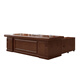 Rulan solid wood boss desk desk president desk simple modern executive desk new Chinese style office desk and chair combination boss desk + long and short deputy cabinet + chair + 6-door bookcase 2.0 meters