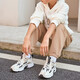 Reebok Reebok Männer und Frauen Paar DMX 1200 Klassiker Sport Casual Fashion Retro bequeme Papa Schuhe erhöhte dicke alleinige GX3895-White_khaki (empfohlen, eine kleine Größe 34,5 zu nehmen 34,5