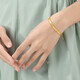 
Zhou Shengsheng Gold Bracelet Bracelet Foot Gold Butterfly Bracelet Wedding Gift 15812K Priced 06 circles 16.95 grams