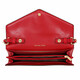 Michael Kors Mike Coles Mk Chaîne en cuir féminin One épaule Sac de portée diagonale rouge 32S1GNMC9L 683