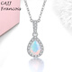 CAJJ Francois 0.40 carat opal stone pendant for women 925 silver as a gift for personal use natural colored gemstones jewelry gems opal stone pendant