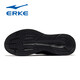 Hongxing Erke Herrenschuhe reine schwarze Laufschuhe Sommer neue weiche Sohle Leder Leichte Pendelschuhe wasserdichte Leder schwarze Sportschuhe Männer 3523 Schwarz [wasserdichte Lederstil] 40