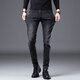
JEEP SPIRIT jeans men's spring and autumn new straight-leg casual pants men's straight slim fit fashionable versatile trousers 1048 black 28