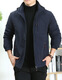 Veste pour hommes JP plus veste décontractée à capuche chaude en velours 689 8689 Black XL-180