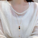 Yichan long temperament rose gold sweater chain women's niche light luxury design high-end necklace 2025 new hot style choker rose gold sweater chain