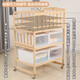 Beste Liebe Multifunktionales Baby Windel Tisch Baby BB Schüttelbett Massivholz Neugeborene Kleideranpassung Berührungstischmassage und Badepflege Tisch Seitentafel Gestein Windel