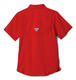 Columbia Boys Big Tamiami Short Sleeve Shirt, Red Sparkle, Large Red Sparkle Large