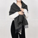 Écharpe d'entraîneur pour hommes et femmes Universal Wool Scarf écharpe Carriage Couple imprimé Modèle 4622 BKHG