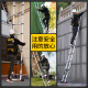 Midoli Telescopic Ladder Home Folding Ladder Lift Staircase Thickened Escalator Aluminum Alloy Engineering Ladder Hook Straight Ladder 3.9 Meters