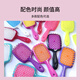 
Janeke Italian Jeniga Massage Comb MINI (Rose Red and Blue) Honeycomb Honey Shunfa Massage Dry Wet Three-Purpose Comb 5024
