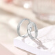 Saturday Fu PT950 platinum ring for men and women, beautiful platinum couple ring, size 21, about 4.36g gift