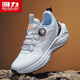 Warrior running shoes men's rotating button men's shoes wear-resistant sports shoes men 3899 gray/blue 41