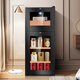 CIGARLOONG 18C cigar cabinet temperature controlled and moisturizing electronic cigar cabinet cigar box double door double temperature double control energy-saving silent cigar red wine dual-use cabinet cigars on top and tea on the bottom dual temperature zone + cedar wood shelf