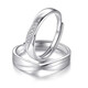 MZMZ Platinum Ring Couple PT950 Platinum Pairing Ring Requesting Wedding Diamond Ring Valentine's Day Birthday Gift for Girlfriend Can Be Customized Light Luxury Style-Couple Pairing Ring Living Mouth