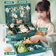 Yunya children's jewelry box set princess hair accessories gift box girls' house play toys 7-14 years old girls' birthday gift [Linglong Glass] ancient style hair accessories standard version