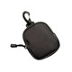 Billetera de monedas Qindu mini bolso de bolsa colgante pequeño bolso de cintura práctica bolsas de almacenamiento de la llave a los auriculares Bag negro