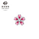 Caibai Jewelry Platinum Earrings Pt950 Oriental Garden Series Fashionable Cherry Blossom Flower Earrings (Single) Price BD Platinum Earrings (Single) About 1.00g