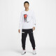 Nike (NIKE) official men's long-sleeved basketball T-shirt for winter new pure cotton retro sports embroidery soft HF6198 100 white s