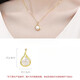 DL 1998 Fat Donglai same style 18k gold pendant without chain natural pearl four-leaf clover necklace for women k yellow l gold and ltian (gold single pendant) XL100287-small waist