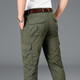 Jeep Spirit Jeep Pantalons masculins décontractés Pantalons de travail multi-poche printemps et d'été Straight Loose's Men's Fashion Pants B9923 B9923 Army Green 40