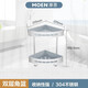 摩恩（MOEN）单层角篮卫生间五金挂件不锈钢双层角篮转角置物架带挂钩90103 ACC9925双层角篮 （镜面款）
