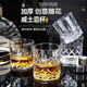SURANER European style whiskey cup home crystal glass creative wine cup spirit cup water cup internet celebrity diamond style six pack