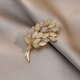 Ji Shizhe brand wheat ear light luxury high-end brooch women's high-end freshwater pearl corsage brooch birthday Valentine's Day gift wheat ear brooch exquisite gift box