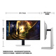 Samsung (SAMSUNG) 27 pouces OLED 2K 0,03 ms (GTG) technologie anti-brûlure et anti-éblouissement Odyssey FPS moniteur de jeu e-sports S27DG610SC 240HZ