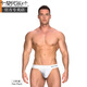 
Modal 2 packages: Low waist men's double cherry underwear pure cotton sexy cool breathable T-trousers without marks lifting hips sports thong white + black M
